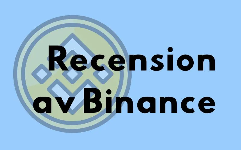 Binance-logotypen och rubriken ”Recension av Binance”