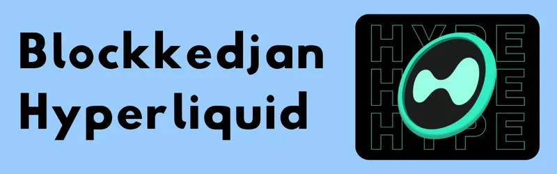 Hyperliquids logotyp och rubriken ”Blockkedjan Hyperliquid”