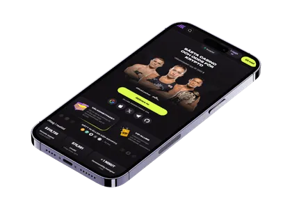 Cloudbet i mobilen med startsidan för casino och sportbetting