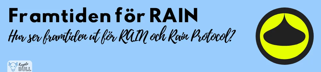 RAIN-logotypen och rubriken ”Framtiden för RAIN”