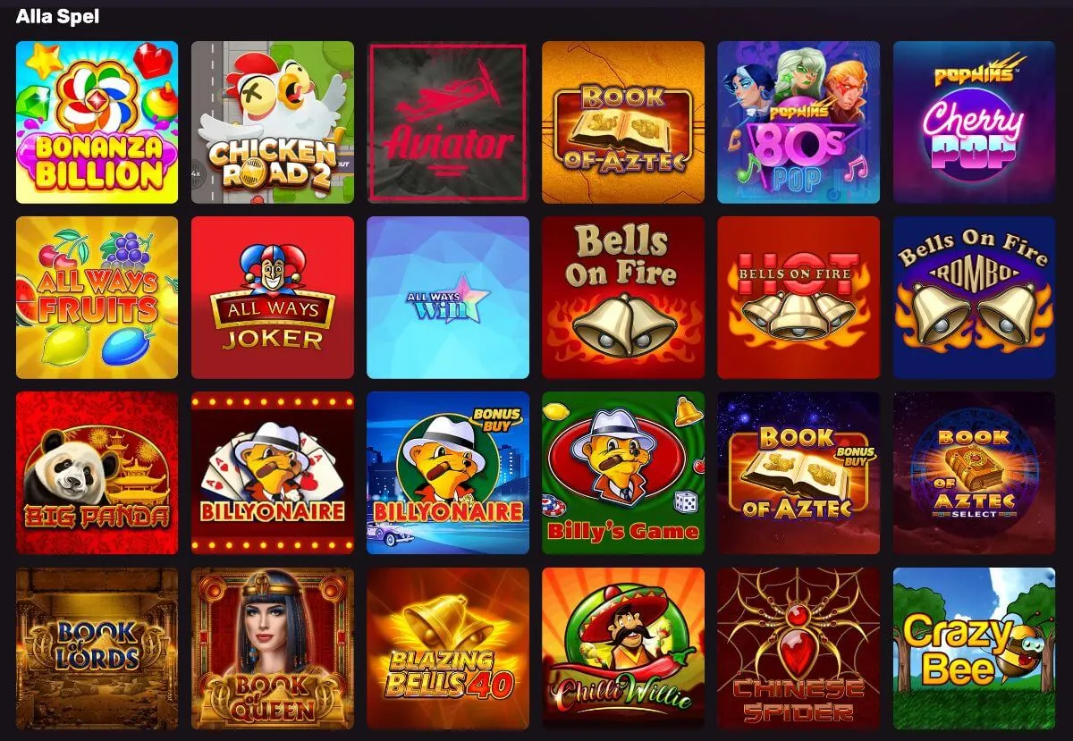 Spelutbudet på Playbet.io med slots från över 40 spelstudior