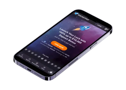 Rocketpot i mobilen med välkomstbonus