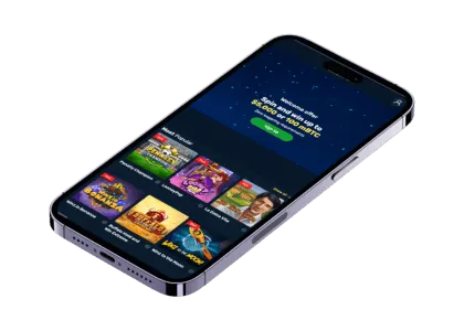 Winz.io i mobilen med välkomstbonus